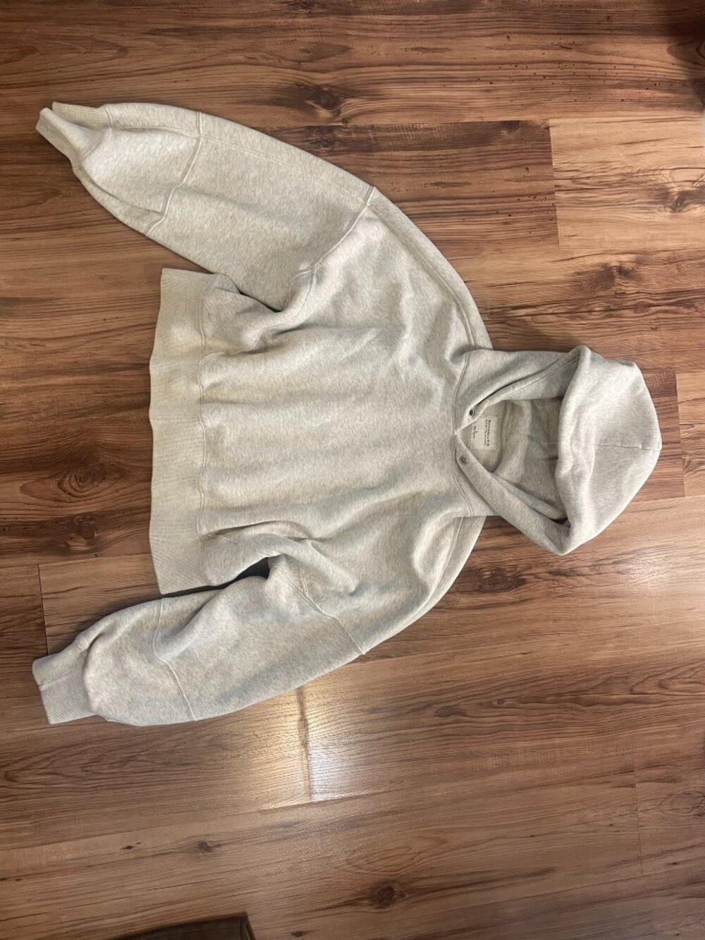 Abercrombie & Fitch Soft A&F Max Essentials Hoodie Heather Grey Size L